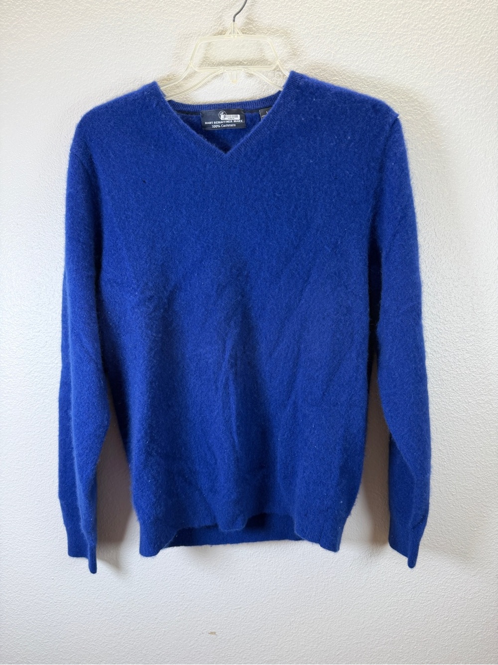Hart Schaffner Marx Cobalt Blue V-Neck Sweater